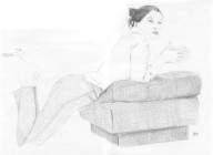 Girl On Cushion