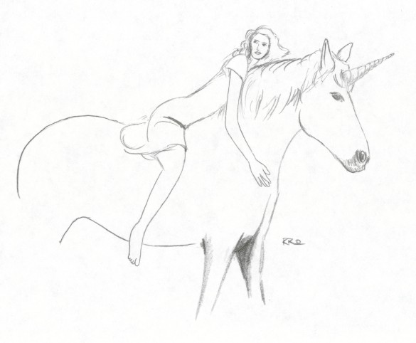 Girl on a Unicorn